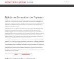 Le site suisse de monitoring des différents médias nationaux. Le site suisse de monitoring des différents médias nationaux.