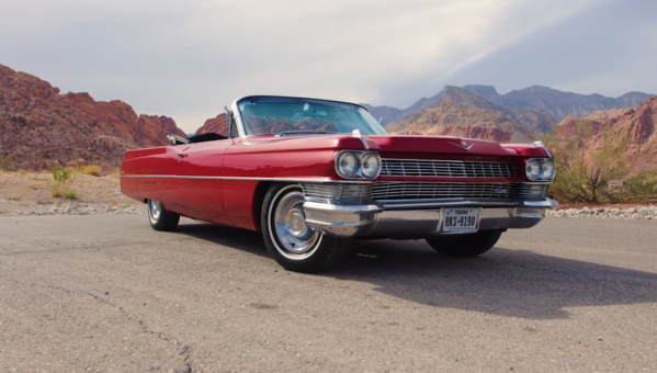 And win this 1964-old red Cadillac