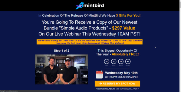 MINTBIRD - GET ATTENTION TO NEXTGEN SHOPING CART AND  2 MINUTE SALES FUNNEL BOX BUILDER