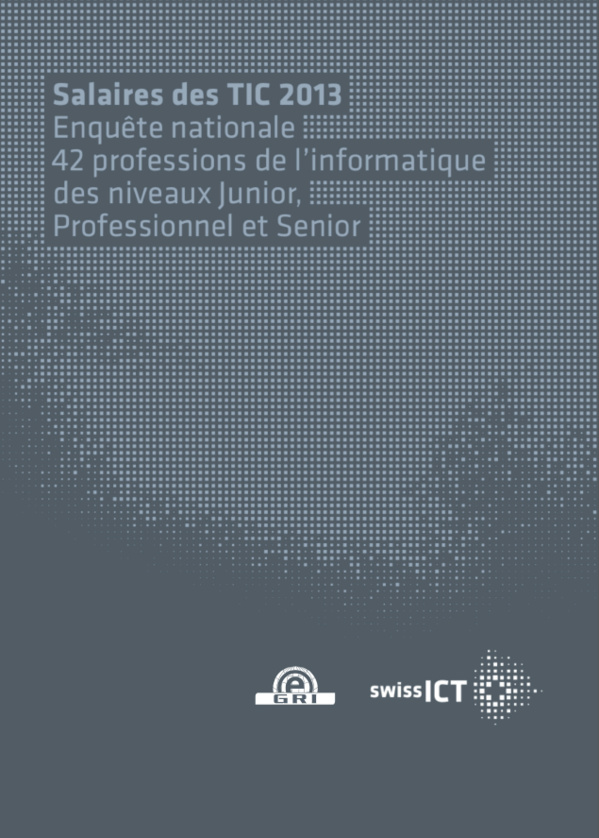 Parution de l'édition 2013 de l'enquête suisse sur les salaires dans le secteur informatique