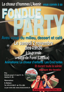 Fondue, Youtze, coup du milieu et Rock and Roll Fondue, Youtze, coup du milieu et Rock and Roll