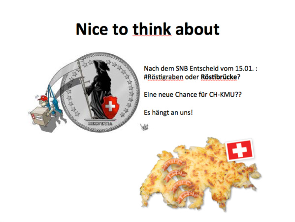 Après l'abandon du taux plancher: Le pont de Rösti au secours des PME suisses Après l'abandon du taux plancher: Le pont de Rösti au secours des PME suisses