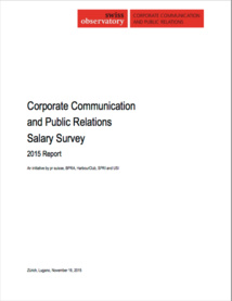 Publication de la première enquête suisse des salaires des métiers de la communication