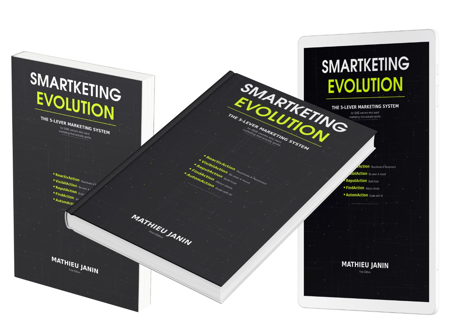 SMARTKETING EVOLUTION by Mathieu Janin, available in paperback, hardcover and ebook editions