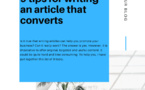 9 tips for writing an article that converts