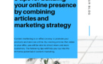 9 tips for building your online presence by combining articles and marketing strategy